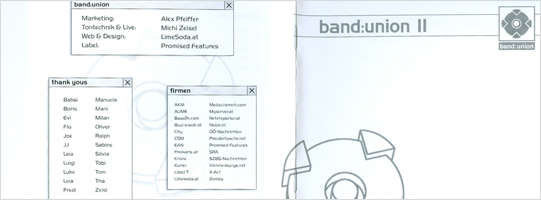 Bandunion Vol. 2: vollständiges historisches Panorama von Rückentext und Cover