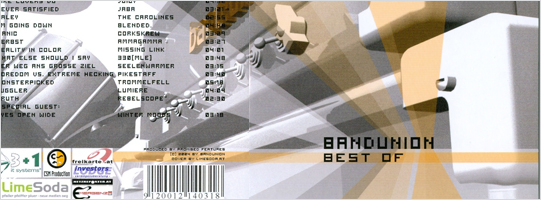 Bandunion Best Of: vollständiges Panorama von Rückentext und Cover